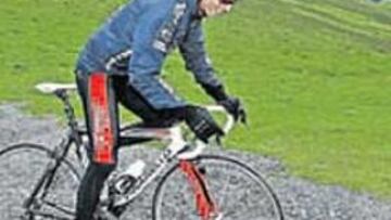 <b>SIN CAMBIOS. </b>Valverde sigue entrenándose para el Tour.