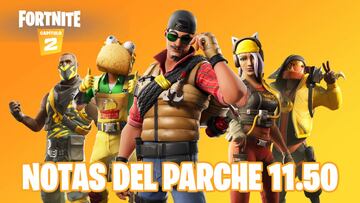 Fortnite - Notas del parche 11.50: cambios y novedades