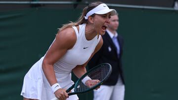 Paula Badosa, en Wimbledon.