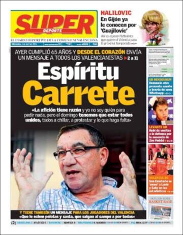 Portadas de la prensa mundial