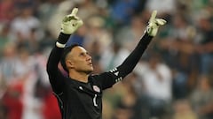 Keylor Navas, en el amistoso entre Costa Rica y Arabia Saudí.