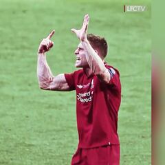 El GIF de las venas del brazo de Milner que está reventando en Liverpool y toda Europa