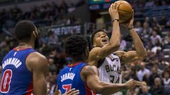 Giannis Antetokounmpo cumpli&oacute; 23 a&ntilde;os y lo celebr&oacute; con un triunfo ante los Pistons.