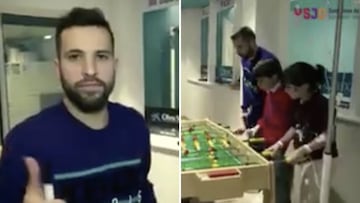 Jordi Alba se suma a la lucha contra el c&aacute;ncer infantil. Foto: Instagram