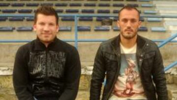 <b>INICIOS. </b>Rubén Pardo y Yahvé pasaron por el filial vigués.