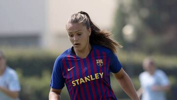 Lieke Martes, durante un partido del Barcelona femenino.