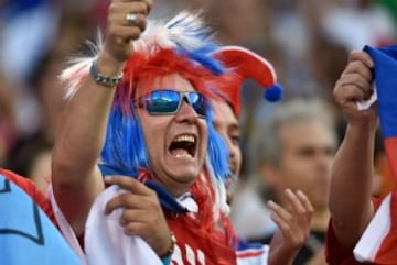 Color y belleza en la previa del Argentina-Chile por la final