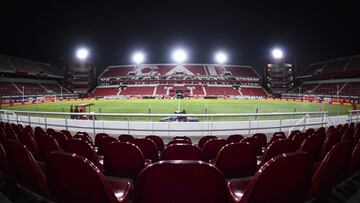 BUENOS AIRES, ARGENTINA - DECEMBER 05: General view of Estadio Libertadores de America before a match between River Plate and Godoy Cruz as part of Copa Diego Maradona 2020 at Estadio Libertadores de America on December 5, 2020 in Buenos Aires, Argentina. (Photo by Marcelo Endelli/Getty Images)