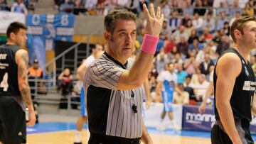 Juan Carlos García González, durante un partido de la Liga Endesa.