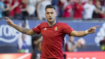 Sergio León celebra un gol al Leganés.