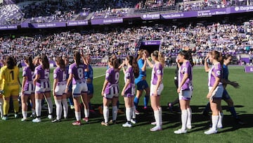 12/03/23
PRIMER PARTIDO DE FUTBOL FEMENINO EN ESTADIO JOSE ZORRILLA
REAL VALLADOLID - OLIMPICO DE LEON
SALIDA JUGADORAS