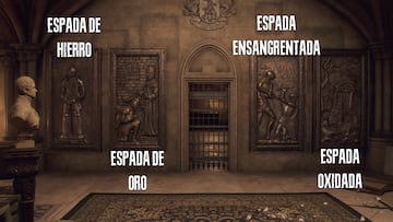 resident evil 4 remake puzzle espadas castillo capitulo 7