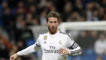 Ramos, durante el partido.