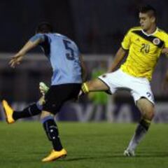 Colombia empata con Uruguay y pierde a Lucumí ante Brasil