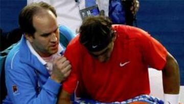 TOCADO. Nadal no pudo pelear frente a Ferrer en igualdad de condiciones.