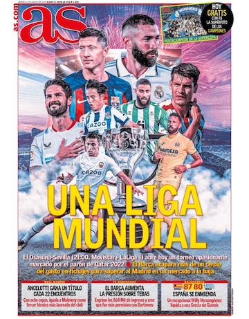 Las portadas de AS de agosto