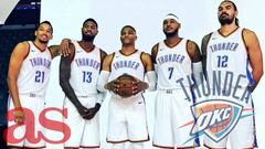 Westbrook, Melo y George ya disfrutan juntos sobre el parqué