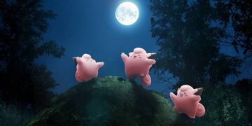 Clefairy bajo la luz de la luna