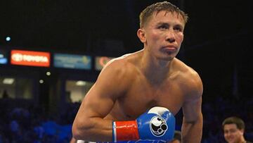 El púgil kazajo cambió dramáticamente su postura y en su presentación oficial en Las Vegas decidió no hostigar al mexicano en frente de su afición