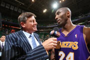 Craig Sager y Kobe Bryant.