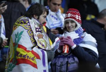 Madrid fans at the Etihad.