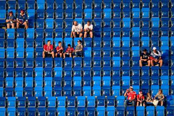 Gradas del Fisht Stadium en Sochi, Rusia.