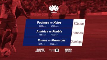 La cartelera de ESPN para la Jornada 10 de la Liga MX