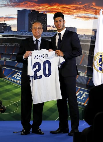 Marco Asensio y Florentino Pérez