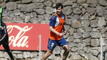 Luis P&eacute;rez entrenando.