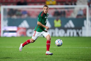   Andres Guardado of Mexico during the game Mexico (Mexican National Team) vs Sweden, friendly match of preparation prior to the start of the FIFA World Cup Qatar 2022, at Montilivi Municipal Stadium, on November 16, 2022.

<br><br>

Andres Guardado de Mexico durante el partido Mexico (Seleccion Nacional Mexicana) vs Suecia,amistoso de preparacion previo al inicio de la Copa Mundial de la FIFA Qatar 2022, en el Estadio Municipal de Montilivi, el 16 de noviembre de 2022.