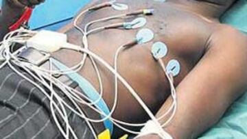 <b>COMO UN TORO. </b>Diarra pasó sin problemas el reconocimiento en la clínica Sanitas de Sanchinarro.