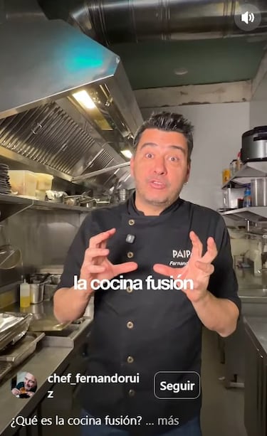 Chef Fernando Ruiz: “La cocina fusión no es mezclar ni innovar; es viajar con la mente, cerrar los ojos y estar en otro país sin moverte de la mesa”