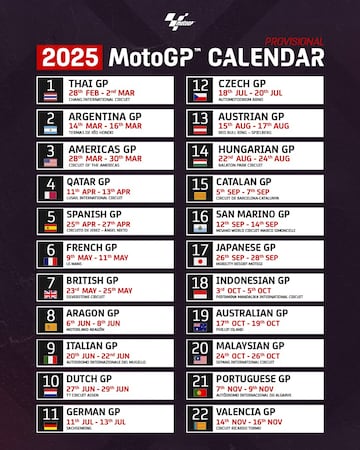 Calendario 2025.