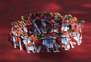 Así fue la ceremonia inaugural de la Copa Confederaciones en San Petersburgo.