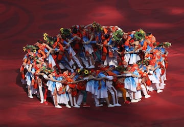 Así fue la ceremonia inaugural de la Copa Confederaciones en San Petersburgo. 