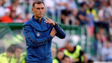 Javi López, entrenador del Lugo.