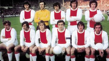 1971 - 1972 50AÑOS 50 AÑOS CINCUENTA AÑOS DE LA COPA DE EUROPA TOMO 3 TOMO3
PARTIDO FINAL
31/05/72 AJAX - INTER DE MILAN INTERNAZIONALE
ONCE FORMACION
REPRODUCCION DEL EQUIPO FORMACION DEL AJAX 71-73 QUE LOGRO TRES COPA DE EUROPA CONSECUTIVAS DE PIE; HULSHOFF STUY SUURBIER MUHREN Y VAN DIJK SENTADOS: KEIZER SWART RINJDERS VASOVIC CRUYFF Y NEESKENS
PUBLICADA 11/04/03 NA MA05 2COL