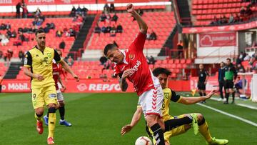 Abraham, en un partido con el Nástic.