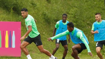 Jefferson Duque en entrenamiento de Nacional