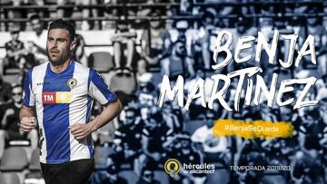 Benja firma por el Hércules por dos temporadas