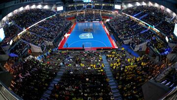 Imagen del WiZink Center de Madrid durante la celebración de la Copa de España de Fútbol Sala.