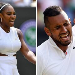 Serena, Fognini y Kyrgios, multados por Wimbledon