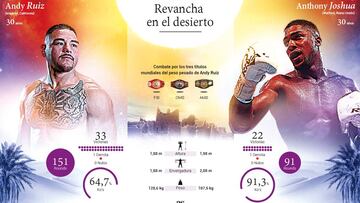 Datos del Andy Ruiz vs Anthony Joshua 2.