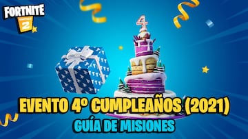 Evento Cumpleaños 2021 en Fortnite: cómo completar las misiones y sus recompensas