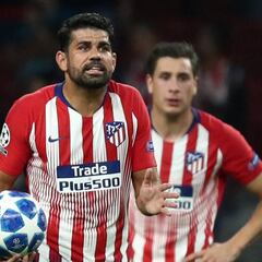Diego Costa y Giménez se marcharon lesionados