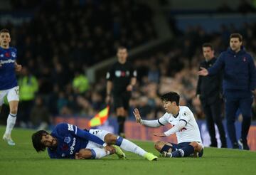 El jugador portugués se fracturó la pierna tras la entrada de Heung-MIng Son por detrás, para chocar en la caída con Serge Aurier.