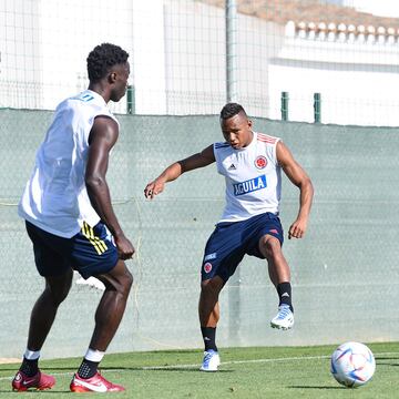 Último entrenamiento de la Selección Colombia antes del amistoso contra Arabia Saudita. Héctor Cárdenas será el DT encargado de la Tricolor.