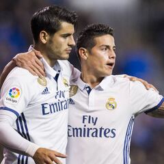 Morata podría reencontrase con James en un proyecto diferente
