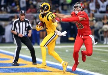 El primer drive del partido ya tuvo a la pareja (con permiso de Todd Gurley, que fue el que sum¨® la mayor¨ªa de las yardas) como protagonista, ya que ambos jugadores conectaron para el primer touchdown del encuentro.