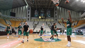 20/05/19 BALONCESTO LIGA GRIEGA PABELLON VACIO 5 CONTRA 5 DEL PANATHINAIKOS POR LA INCOMPARECENCIA DEL OLYMPIACOS
DESCENSO DE CATEGORIA
FOTO: Eurokinissi Sports